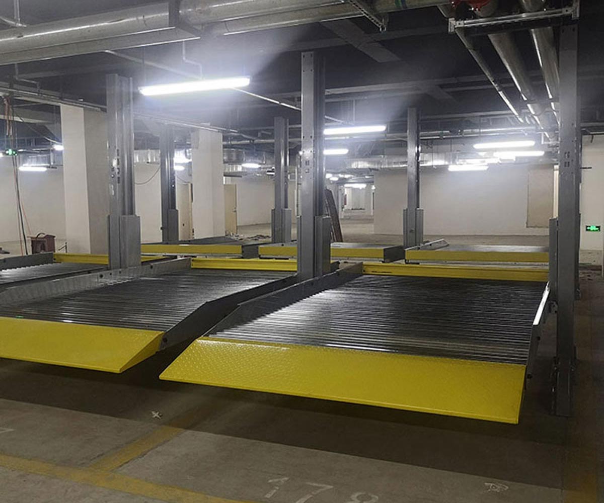 延安市二层简易升降立体停车场改造