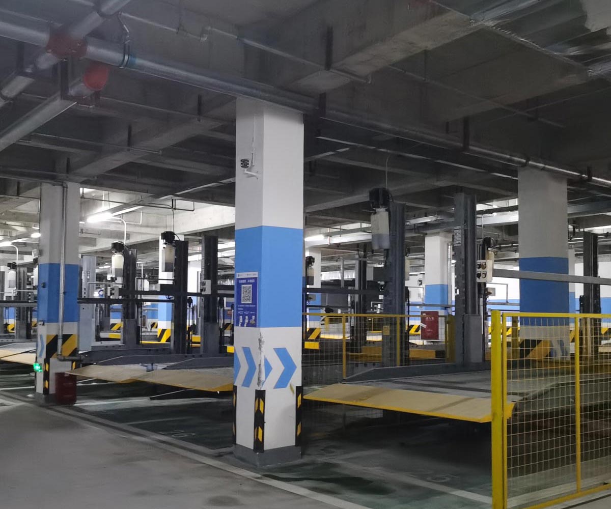 北海市两层升降式机械立体停车设备安装