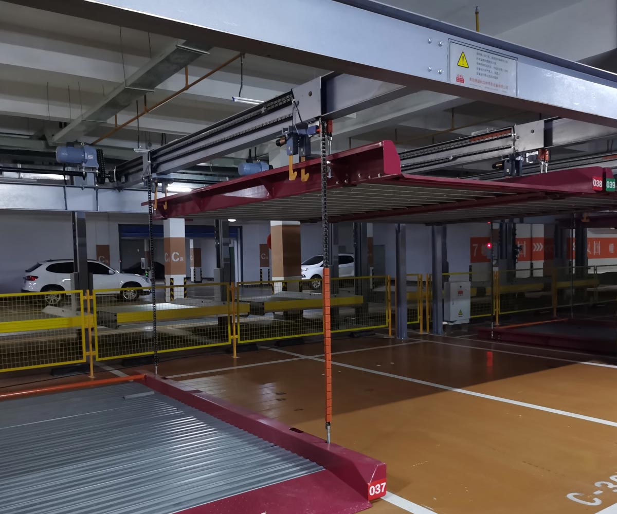 大化县PJS两柱简易升降机械式立体停车库