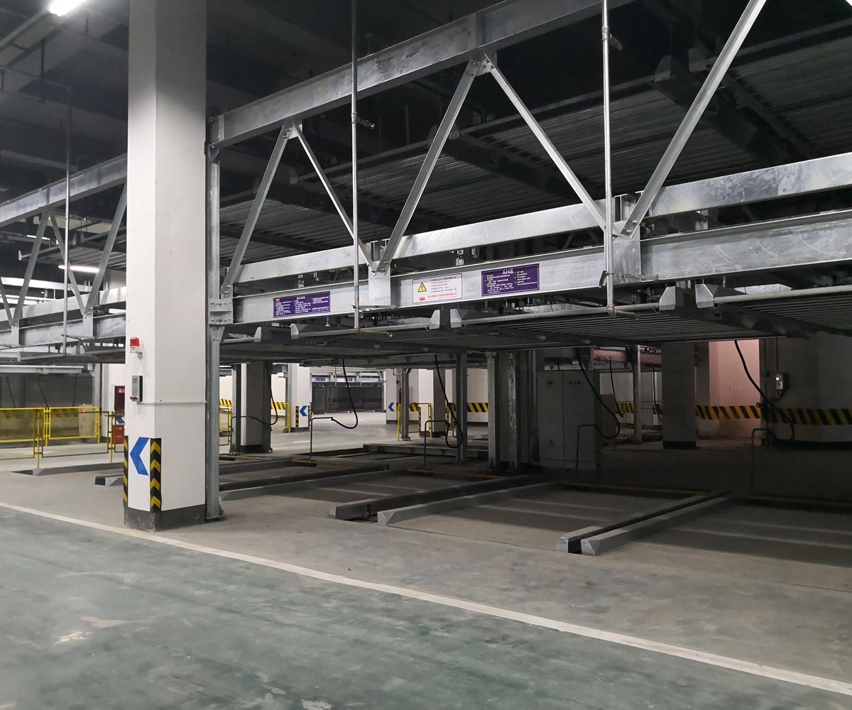 合浦县单列PSH2二层升降横移机械式立体停车库